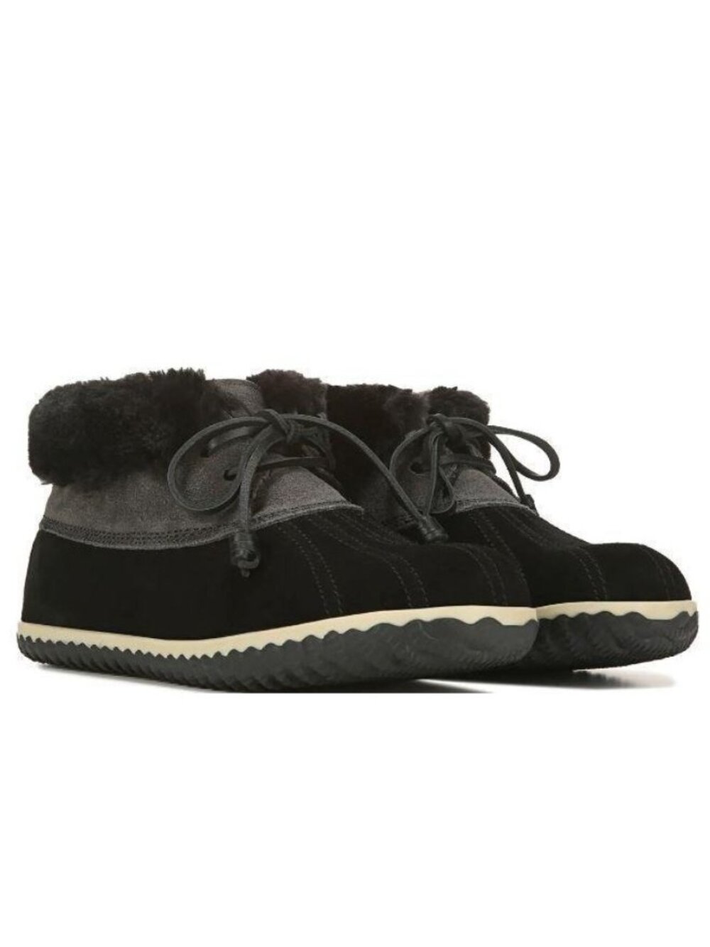 NWB Sperry Top Sider Women's Black Suede Elayna Duck Boot Slipper Size 8M 600